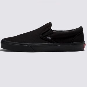 Black vans, barely worn